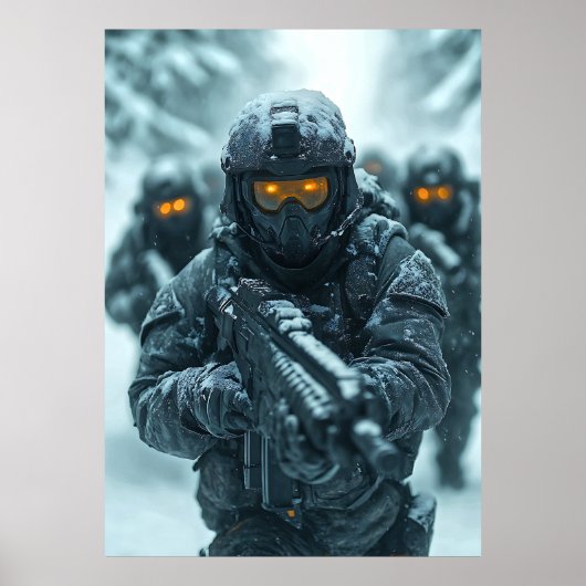 FANTASY ARMY IN COOLEST AREA POSTER (Voorkant)