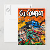 Fantasy Army Tank Combat Briefkaart (Voorkant / Achterkant)