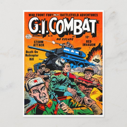 Fantasy Army Tank Combat Briefkaart (Voorkant)
