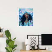  Fantasy Art Black Girl Black Queen Elf Goddess Poster (Thuiskantoor)