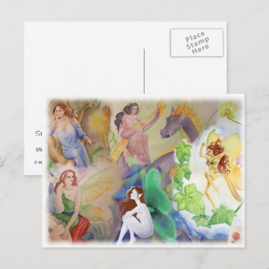 Fantasy Art Briefkaart (Voorkant / Achterkant)