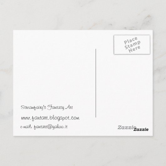 Fantasy Art Briefkaart (Achterkant)