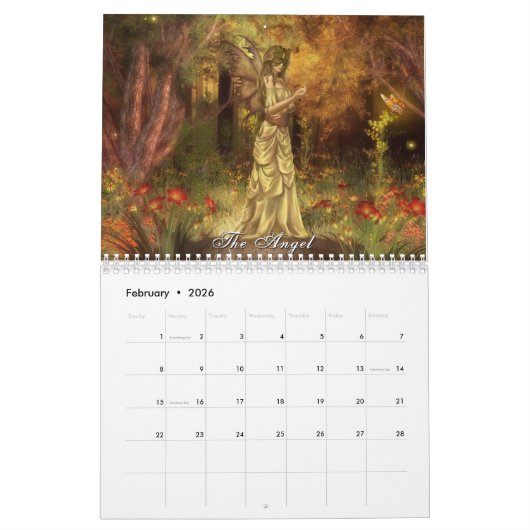Fantasy Art Calendar Kalender (Feb 2026)