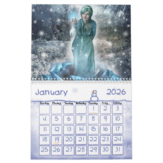 Fantasy Art Calender - Versie 2 Kalender (Jan 2026)
