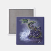 Fantasy Art Crystal Dragon Magnet (Voorkant / Achterkant)