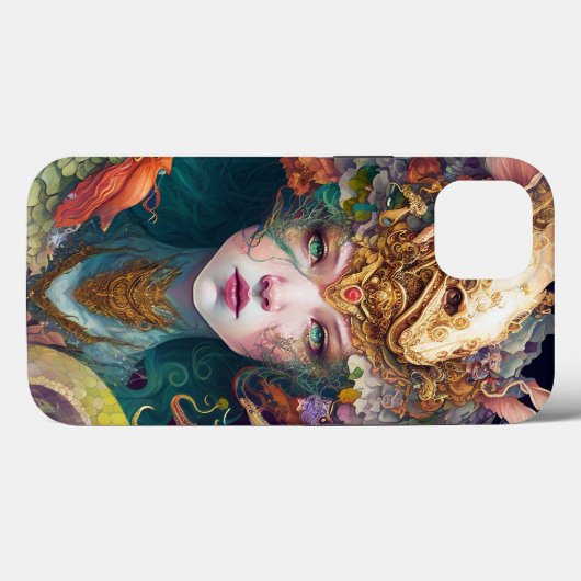 Fantasy Art Dragon Goddess Queen Case-Mate iPhone Case (Achterkant (horizontaal))