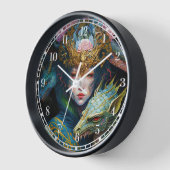 Fantasy Art Dragon Goddess Queen Clock (Hoek)