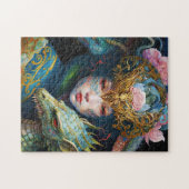 Fantasy Art Dragon Goddess Queen Jigzaag Puzzle Legpuzzel (Horizontaal)