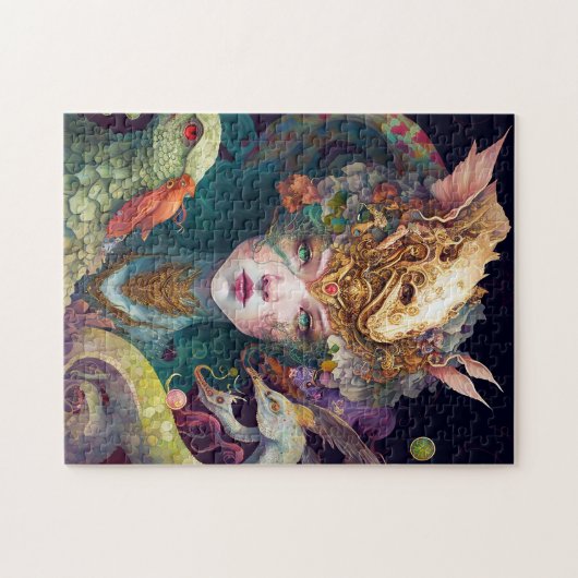 Fantasy Art Dragon Goddess Queen Legpuzzel (Horizontaal)