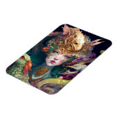 Fantasy Art Dragon Goddess Queen Magneet (Linkerzijde)