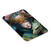 Fantasy Art Dragon Goddess Queen Magnet Magneet (Rechterzijde)