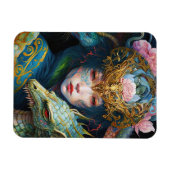 Fantasy Art Dragon Goddess Queen Magnet Magneet (Horizontaal)