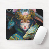 Fantasy Art Dragon Goddess Queen Muismat (Met muis)