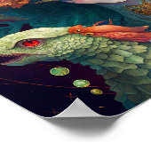 Fantasy Art Dragon Goddess Queen Poster (Hoek)