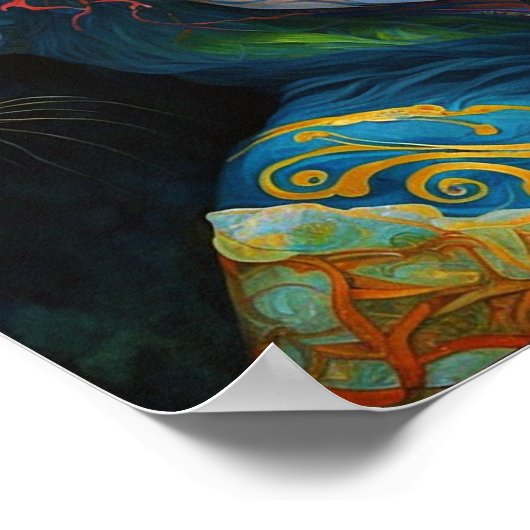 Fantasy Art Dragon Goddess Queen Poster (Hoek)