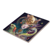 Fantasy Art Dragon Goddess Queen Tegeltje (Zijkant)