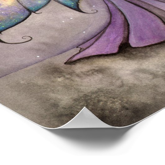 Fantasy Art en Dragonfly Poster (Hoek)