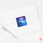Fantasy Art Fairy en Eenhoorn Sticker (Envelop)