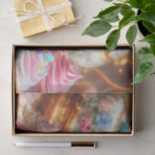 Fantasy Art Kat en Muis Tea Party Decoupage Tissuepapier (Geschenk)