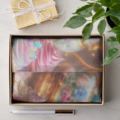 Fantasy Art Kat en Muis Theepartij Decoupage Tissuepapier (Geschenk)