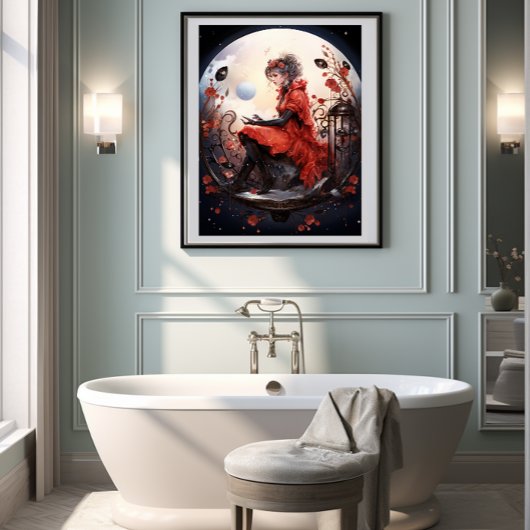 🌟Fantasy Art Ladybug Delight🦋No. 5 Poster