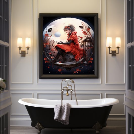 🌟Fantasy Art Ladybug Delight🦋No. 5 Poster