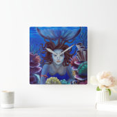 Fantasy Art Mermaid Wall klok (Huis)