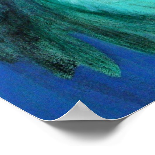 Fantasy Art Poster Peacock Feather Lady-kraai (Hoek)