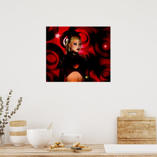 Fantasy Art Poster Red Venus (Keuken)