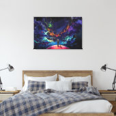 Fantasy Art Premium Wrapped Canvas (gloss) Afdruk (Insitu (Slaapkamer))