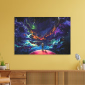Fantasy Art Premium Wrapped Canvas (gloss) Afdruk (Insitu (Woonkamer))