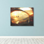Fantasy Art Premium Wrapped Canvas (gloss) Afdruk (Insitu (Houten vloer))