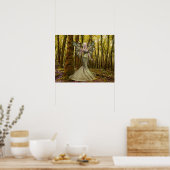 Fantasy Art Princess Forest Poster (Keuken)