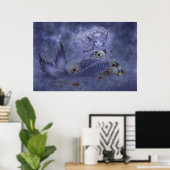 Fantasy Art Print - Donkere zeemeermin (Thuiskantoor)