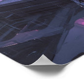 Fantasy Art- Sentinel of the Neon Divide Poster (Hoek)