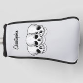 Fantasy Art Skull Design Golfheadcover (Voorkant)