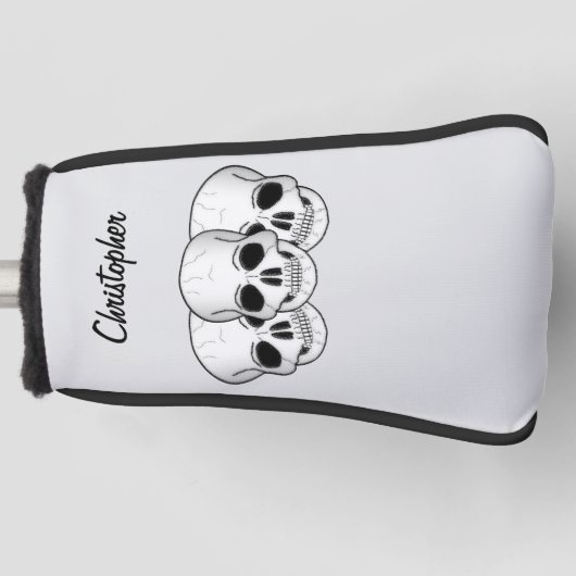 Fantasy Art Skull Design Golfheadcover (Voorkant)