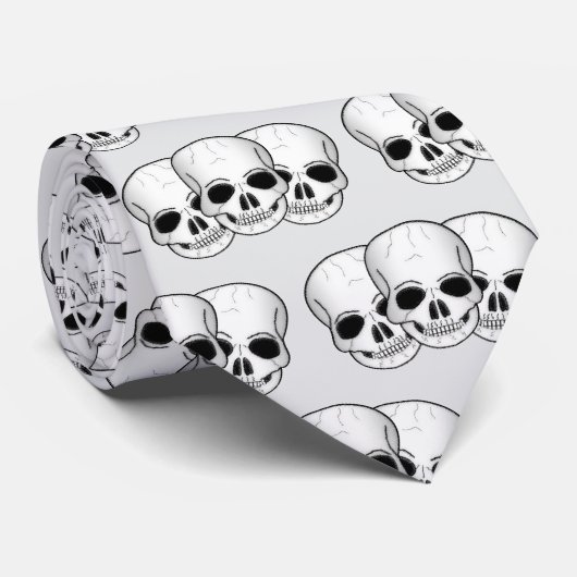 Fantasy Art Skull Design Stropdas (Opgerold)