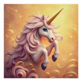 Fantasy Art Unicorn Perfect Poster