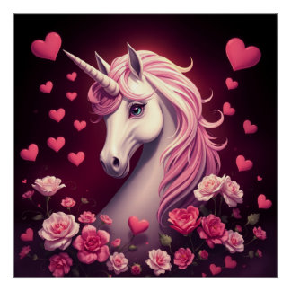 Fantasy Art Unicorn Perfect Poster
