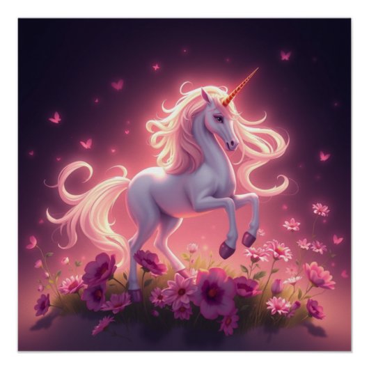 Fantasy Art Unicorn Perfect Poster (Voorkant)
