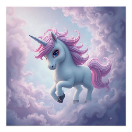 Fantasy Art Unicorn Perfect Poster (Voorkant)