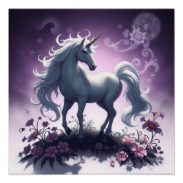 Fantasy Art Unicorn Perfect Poster