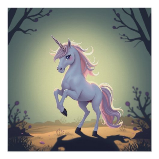 Fantasy Art Unicorn Perfect Poster (Voorkant)