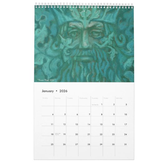 Fantasy Art van Clipso-Callipso / Julia Khoroshikh Kalender (Jan 2026)