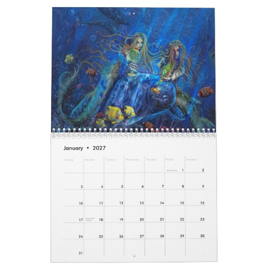 Fantasy Art van Steve A Roberts Kalender (Jan 2027)
