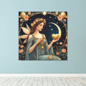 fantasy art vrouw tarot stijl canvas afdruk (Insitu (Houten vloer))