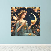 fantasy art vrouw tarot stijl canvas afdruk (Insitu (Houten vloer))