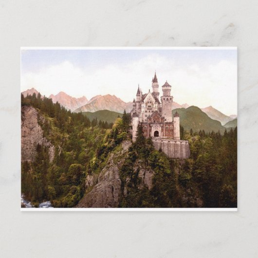 fantasy-art-wallpaper-34, Neuschwanstein Castle Briefkaart (Voorkant)