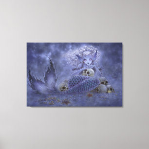 Fantasy Art Wrapped Canvas Print - Donkere Zeemeer